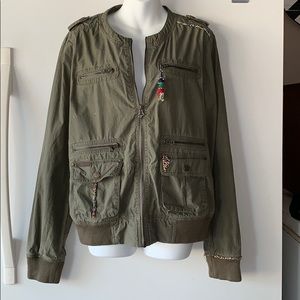Embellished Cargo Jacket